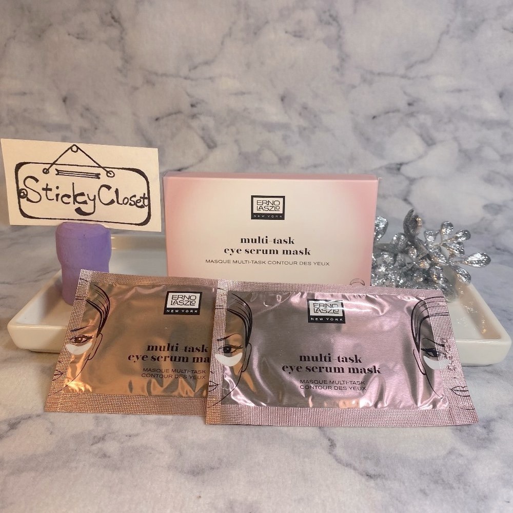 Erno Laszlo Skincare,Multi-Task Eye Serum Mask,Brighten-4.5g Each,2pc-BOXED-NEW